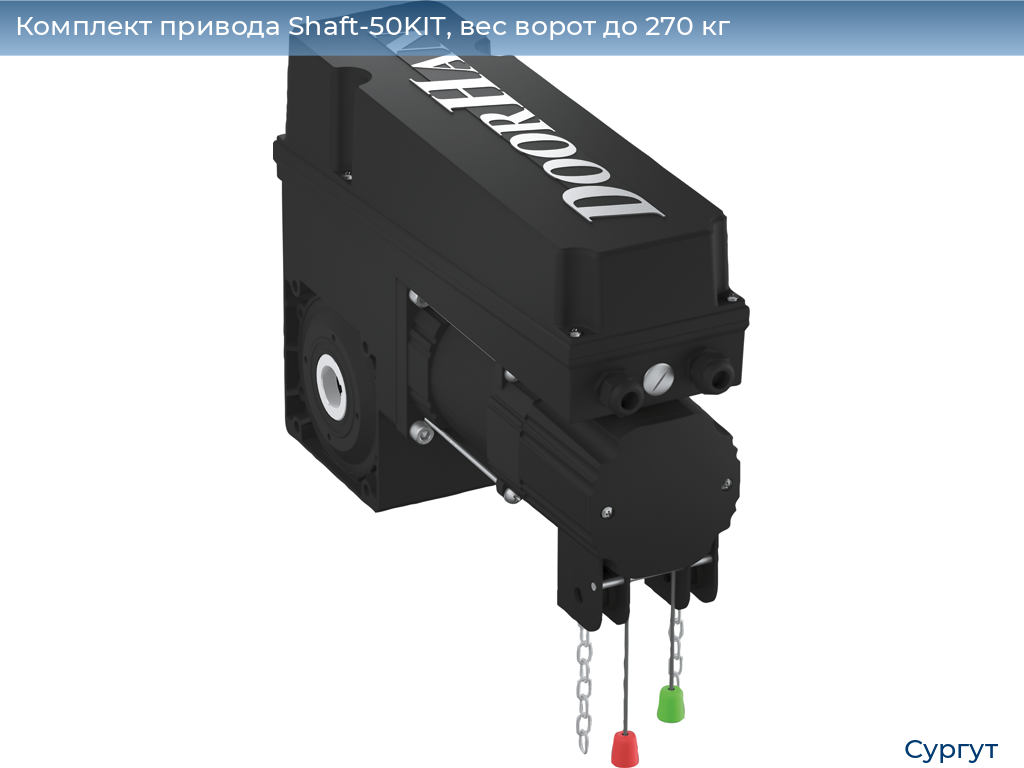 Комплект привода Shaft-50KIT, вес ворот до 270 кг, surgut.doorhan.ru