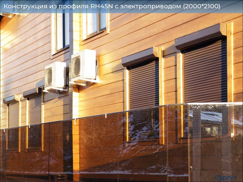 Конструкция из профиля RH45N с электроприводом (2000*2100), surgut.doorhan.ru
