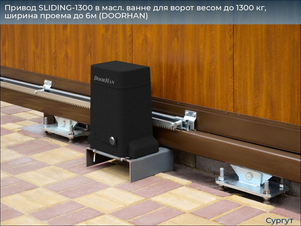Привод SLIDING-1300 в масл. ванне для ворот весом до 1300 кг, ширина проема до 6м (DOORHAN), surgut.doorhan.ru