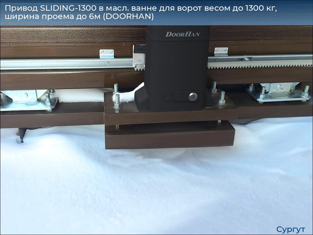 Привод SLIDING-1300 в масл. ванне для ворот весом до 1300 кг, ширина проема до 6м (DOORHAN), surgut.doorhan.ru