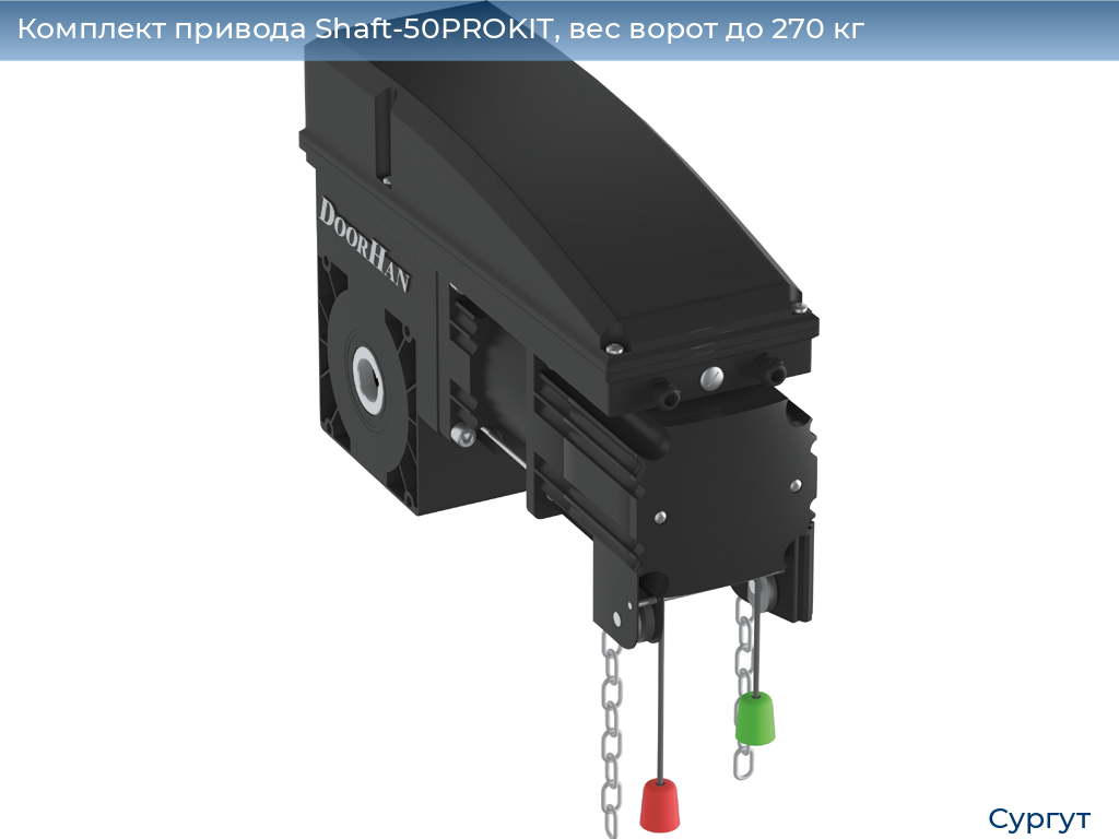 Комплект привода Shaft-50PROKIT, вес ворот до 270 кг, surgut.doorhan.ru