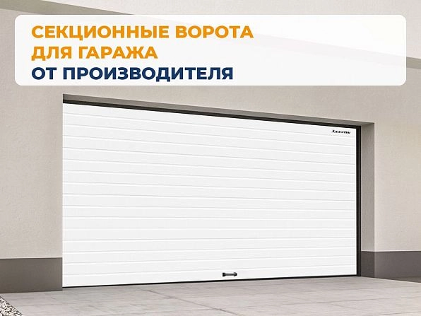 Секционные ворота 2500х2100 мм белые DoorHan RSD02, surgut.doorhan.ru